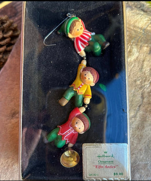 Open image in slideshow, Hallmark Keepsake 1980 Elfin Antics Rare New in Box Ornament
