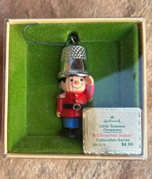 Open image in slideshow, Hallmark Keepsake 1980 Rare #2 Soldier Thimble Ornament New in box
