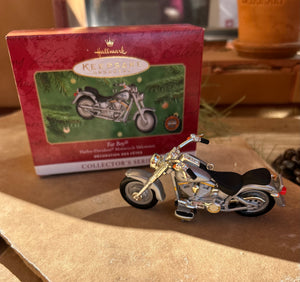 Hallmark Keepsake 1990 Harley Davidson Fat Boy New in Box