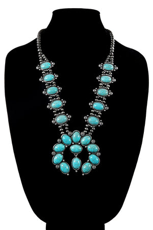 Western Squash Blossom Necklace Set