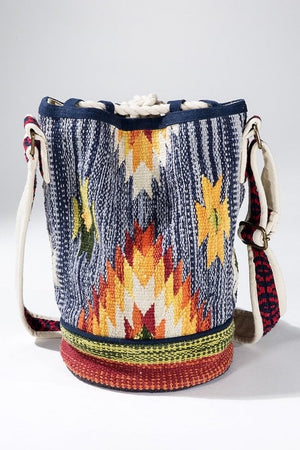 Ethnic Navajo Pattern Bucket Bag