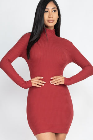 Open image in slideshow, Mockneck Body Control Mini Dress
